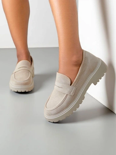 Женские экокожаные мокасины Royalfashion Dunes