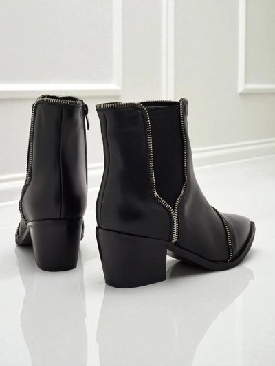 Women's Omen Glade Faux Leather Heeled Ankle Boots