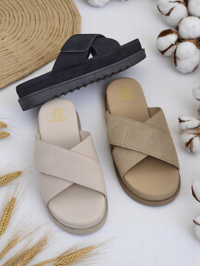 Royalfashion Sieviešu plakanās sandales Evre