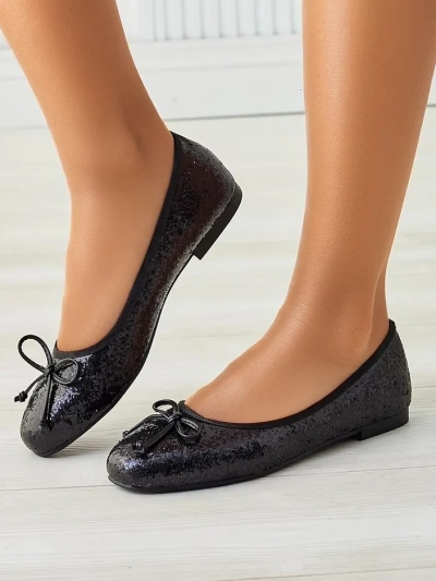 Royalfashion Женские балетки с блестками и бантом Aramie