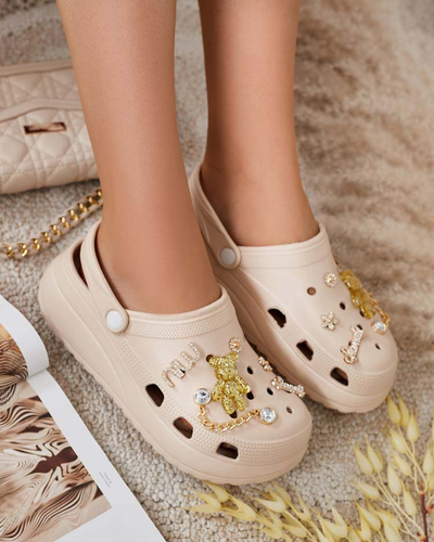 Royalfashion Женские резиновые шлепанцы с орнаментом Fescas