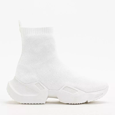 OUTLET Gohi Sieviešu White High Trenažieri - Apavi