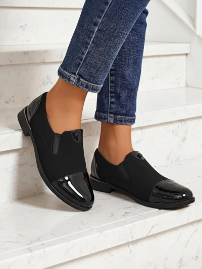 Aurelia Nero - elegant Royalfashion women's shoes made of matte leather