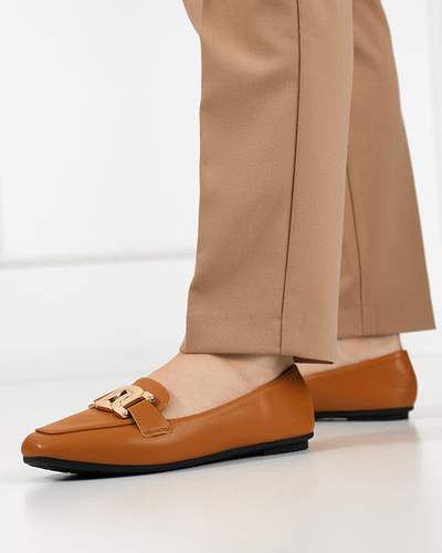 Women's camel loafers Melukia - Shoes