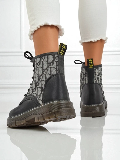 Royalfashion Sieviešu potītes zābaki ar apdruku Efrioz