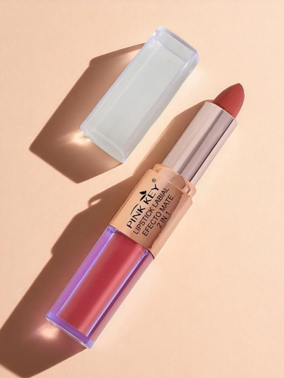 Matēta lūpu krāsa zīmulī un šķidrā formā 2-vienā Cherry Mocha