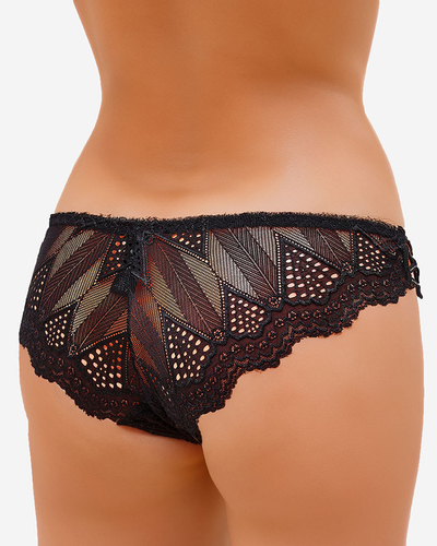 Royalfashion Women's lace panties in black