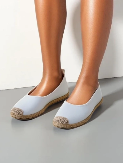 Royalfashion Sieviešu ekokožu espadrilles Aroles