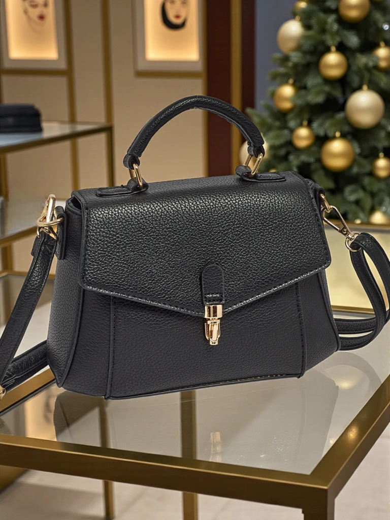 Liten dameveske i miljøvennlig skinn Fioren