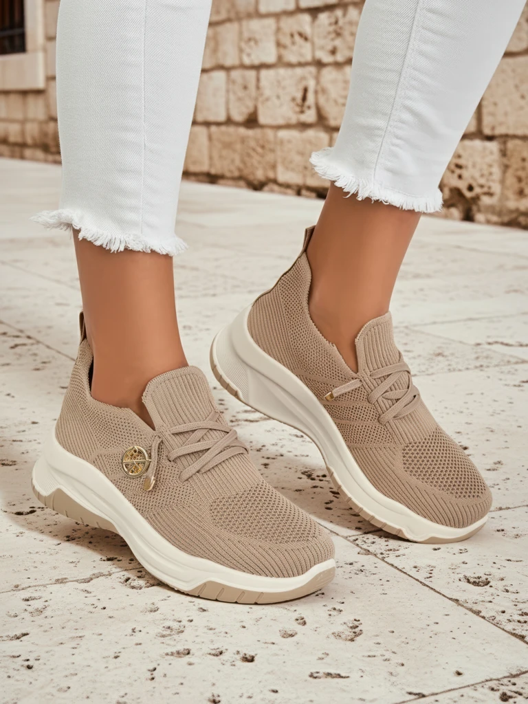 Royalfashion uzvelkamās sieviešu tekstila sporta kurpes Teletta