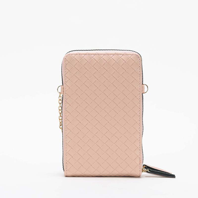 Light pink women's mini purse-wallet - Accessories