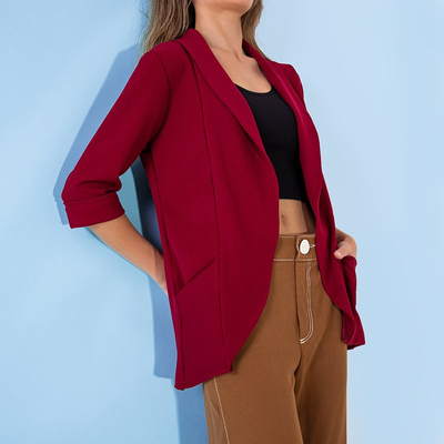 Maroon sieviešu apmetnis bez aizdares - Apģērbs