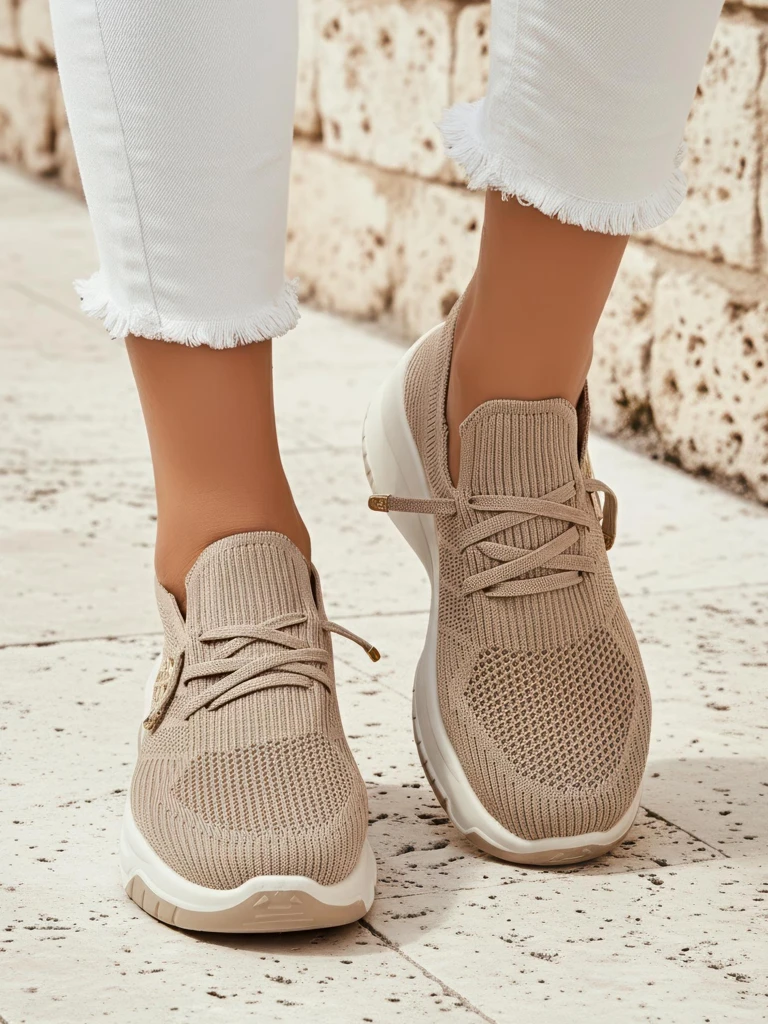 Royalfashion uzvelkamās sieviešu tekstila sporta kurpes Teletta