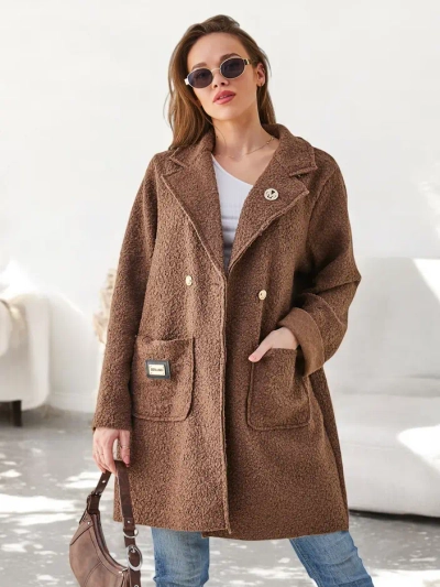 Royalfashion Женское пальто, напоминающее овчину