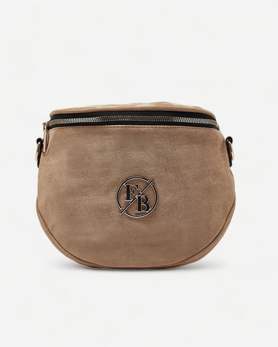 Royalfashion Light brown small women's eco-suede handbag