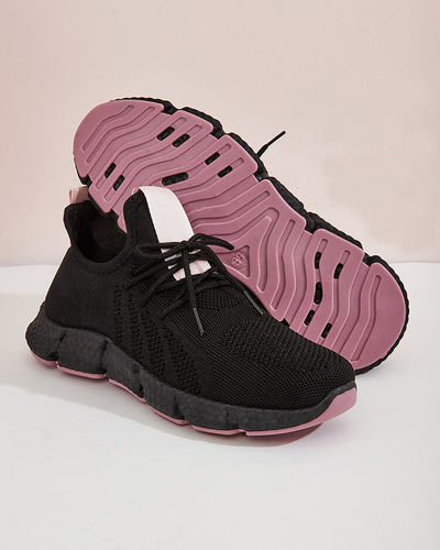Black and pink women's sports shoes Bommgi - Footwear