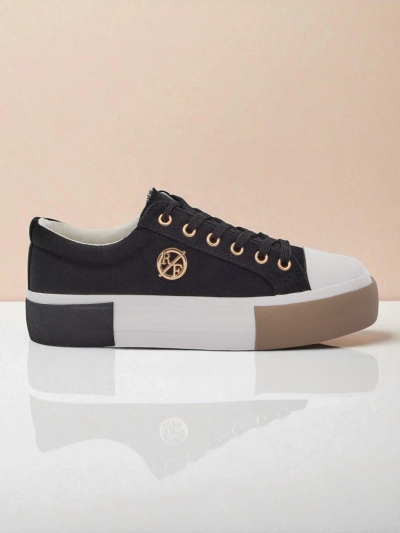 Black women’s Aurelio Canvas sneakers