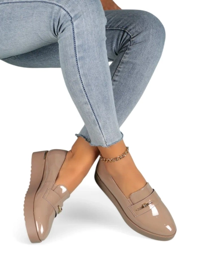Royalfashion Women's patent loafers Arefel