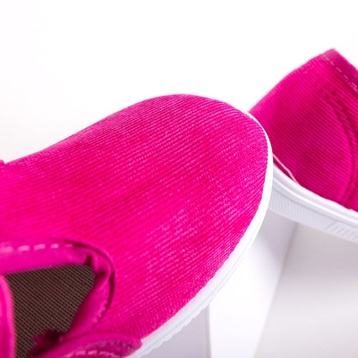 Fuchsia kids ribbed sneakers Ricia - Footwear
