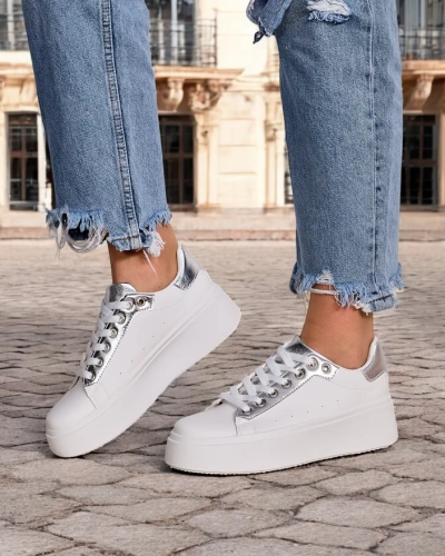 Royalfashion Women's platform sports sneakers Oviger