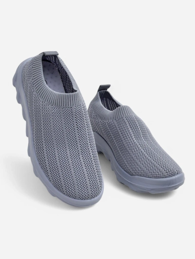Sneakers da donna grigio tortora Silvana - comode scarpe slip-on per la città