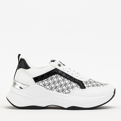 Black and white women's sports shoes Weniso sneakers - Footwear