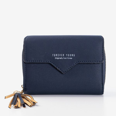 Small navy blue women's wallet - Wallet 1