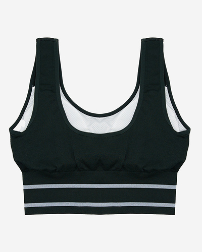 Dark green women's sports bra - Underwear