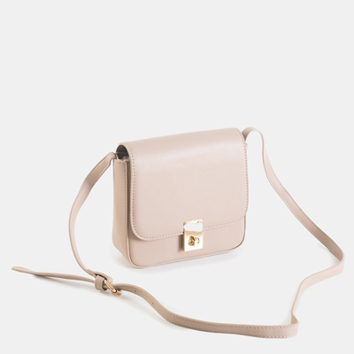 Beige shoulder messenger bag - Accessories