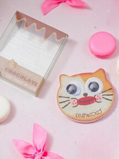 Kevin&Coco Cat Toast Blush Saspiedēts sārtums Šokolāde