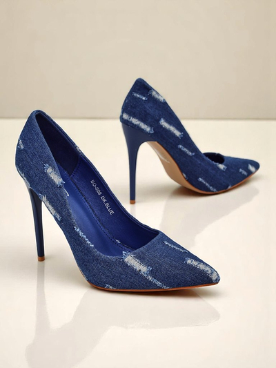 Royalfashion Sieviešu stiletto kurpes Džinsa šiks