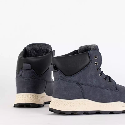 OUTLET Navy blue men's trekking Reden - Footwear