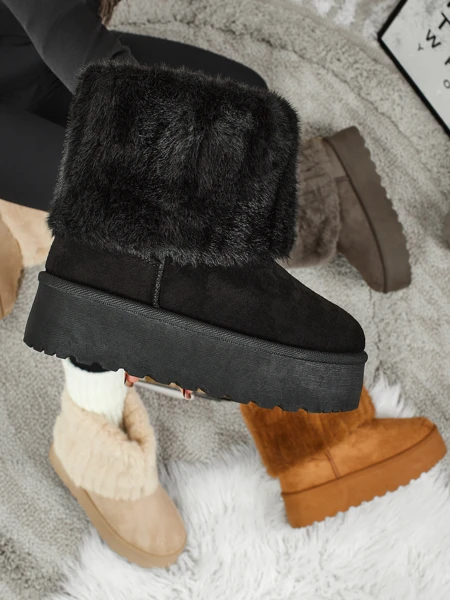 Women's snow-style boots with fur Irelle