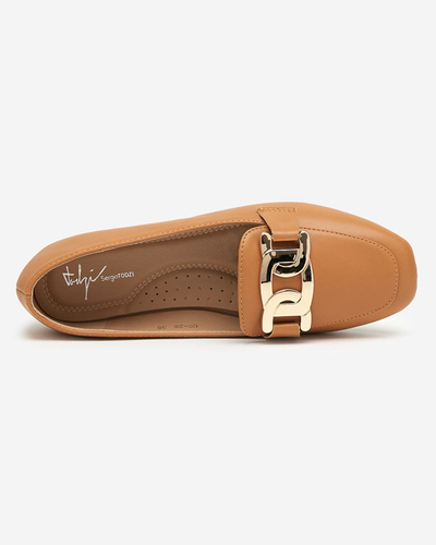 Women's camel loafers Melukia - Shoes