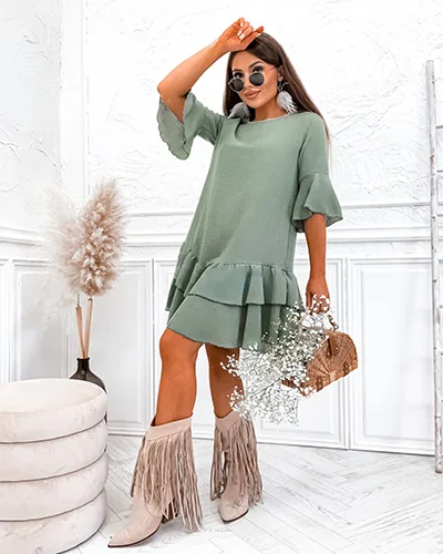 Женское мини-платье Royalfashion Linen