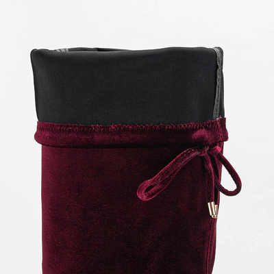 High-heeled burgundy over-the-knee boots Nubi - Shoes