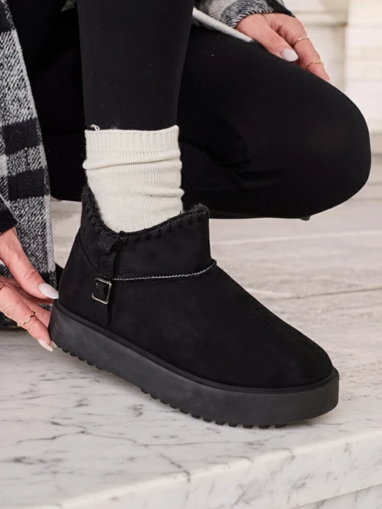 Royalfashion Īsfashion īsās sniega zābaki sievietēm Ewioz