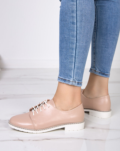 Beige women's shoes Uwem- Footwear