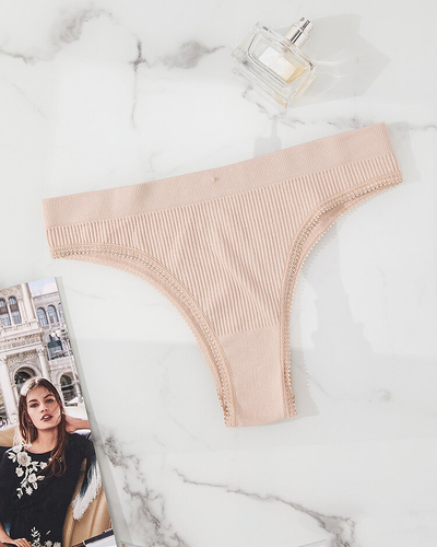 Royalfashion Bēšas krāsas biksītes ar krūšturi sievietēm