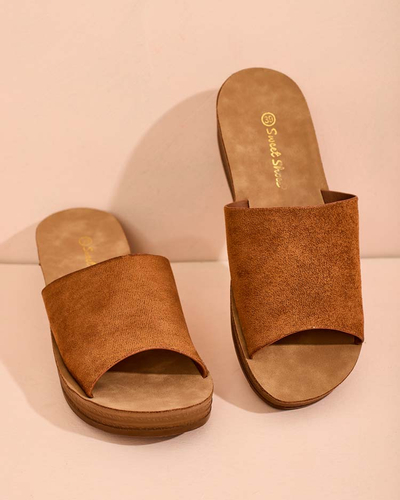 Royalfashion Women's Saffil low-heeled flip-flops