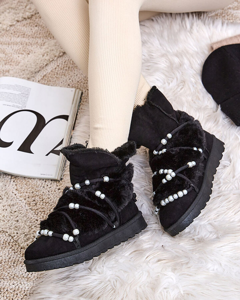 Royalfashion Sieviešu sniega zābaki ar pērlēm Cuvilav