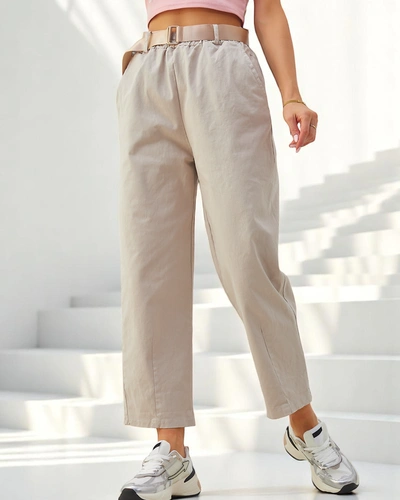 Royalfashion Women's cotton straight trousers