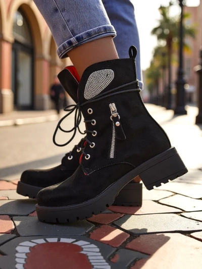 Royalfashion Women's ankle boots worker Volio