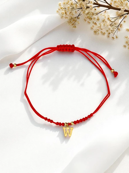 Sieviešu rokassprādze ar burtu W Wanderlust