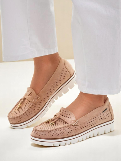 Royalfashion Women's perforated loafers Elissas