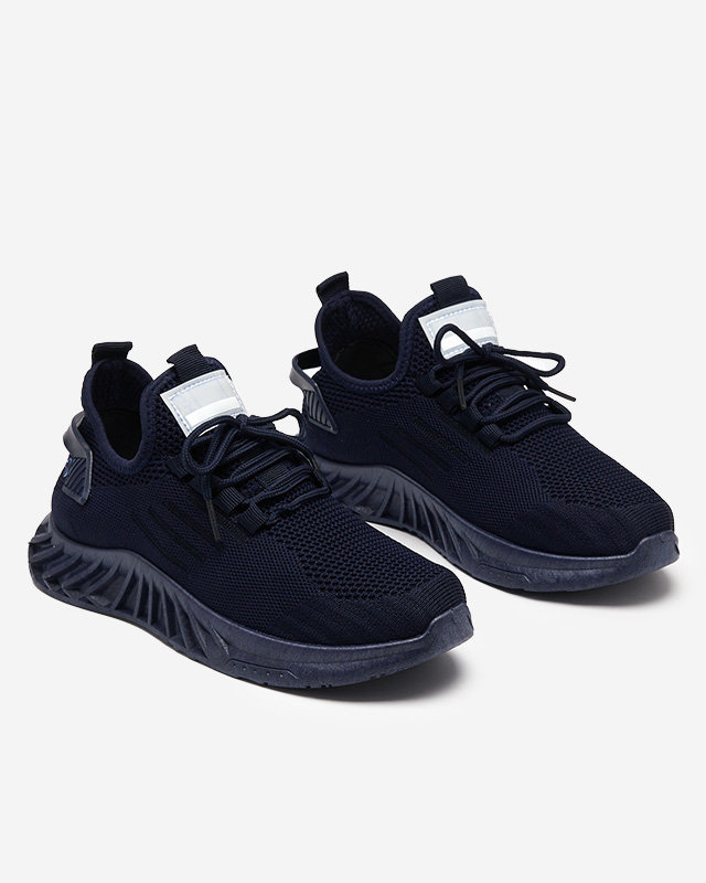 Fabric women's sports shoes in navy blue Ltoti- Footwear