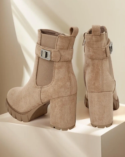 Rojālfashion sieviešu ķetnes zābaki uz pastami Effo