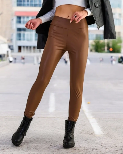 Royalfashion Women's eco-leather leggings