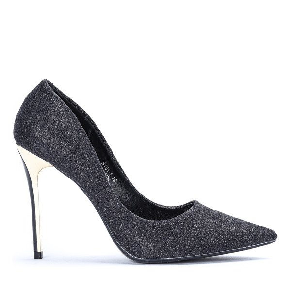 Black stilettos with glitter Cassidy - Footwear