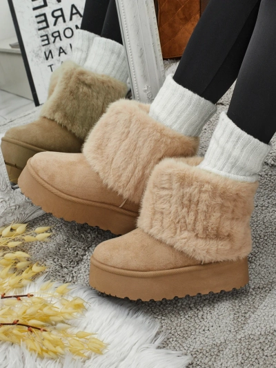 Women's snow-style boots with fur Irelle